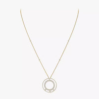 [Super Jewellery]Move Romane Long Pave_-Set Diamond Necklace