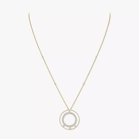 [Super Jewellery]Move Romane Long Pave_-Set Diamond Necklace