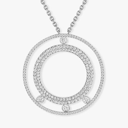 [Super Jewellery]Move Romane Long Pave_-Set Diamond Necklace