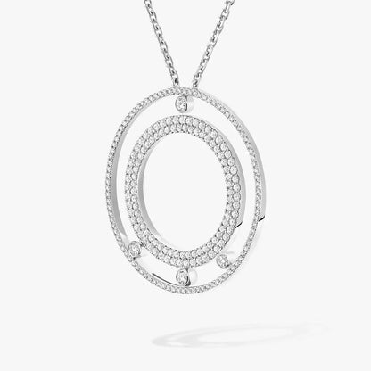 [Super Jewellery]Move Romane Long Pave_-Set Diamond Necklace