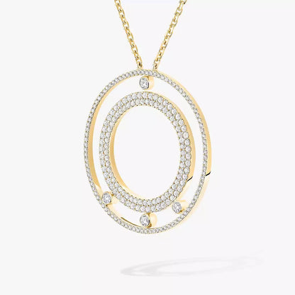 [Super Jewellery]Move Romane Long Pave_-Set Diamond Necklace