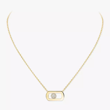 [Super Jewellery]So Move Diamond Necklace in Gold