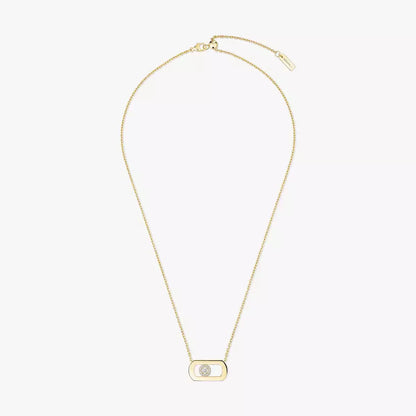 [Super Jewellery]So Move Diamond Necklace in Gold