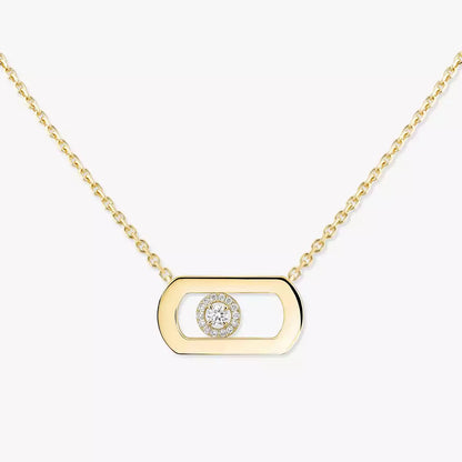[Super Jewellery]So Move Diamond Necklace in Gold