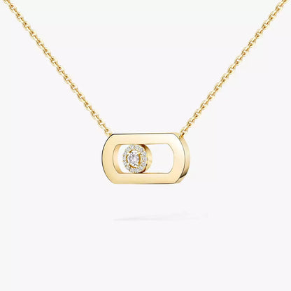 [Super Jewellery]So Move Diamond Necklace in Gold