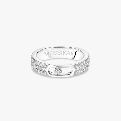 [Super Jewellery]Move Joaillerie Pave_ Diamond Wedding Ring