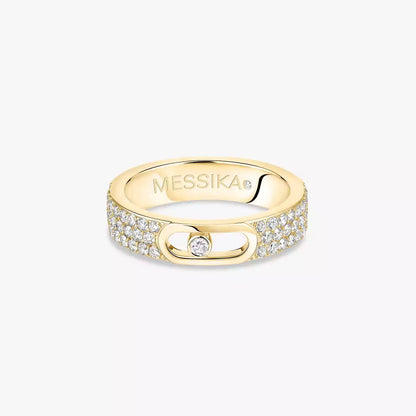 [Super Jewellery]Move Joaillerie Pave_ Diamond Wedding Ring