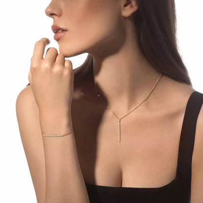 [Super Jewellery]Diamond Thin Bangle 0.15ct My Twin Toi & Moi