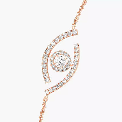 [Super Jewellery]Lucky Eye Pave-Set Diamond Bracelet