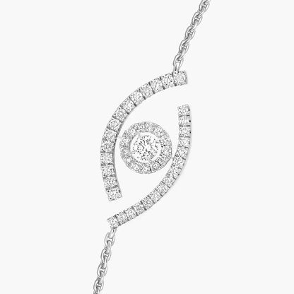 [Super Jewellery]Lucky Eye Pave-Set Diamond Bracelet