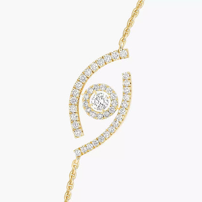 [Super Jewellery]Lucky Eye Pave-Set Diamond Bracelet