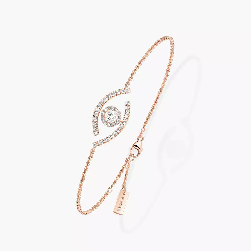 [Super Jewellery]Lucky Eye Pave-Set Diamond Bracelet