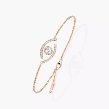 [Super Jewellery]Lucky Eye Pave-Set Diamond Bracelet