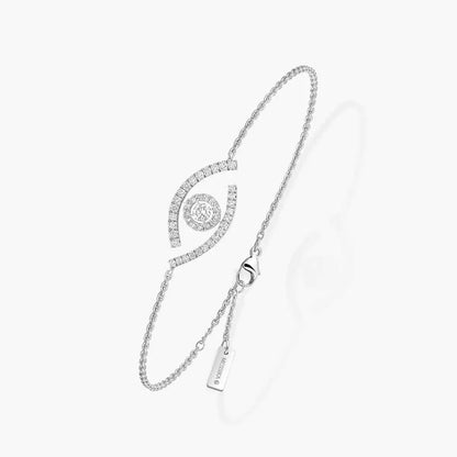 [Super Jewellery]Lucky Eye Pave-Set Diamond Bracelet