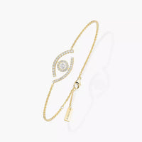 [Super Jewellery]Lucky Eye Pave-Set Diamond Bracelet