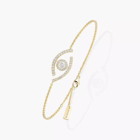 [Super Jewellery]Lucky Eye Pave-Set Diamond Bracelet