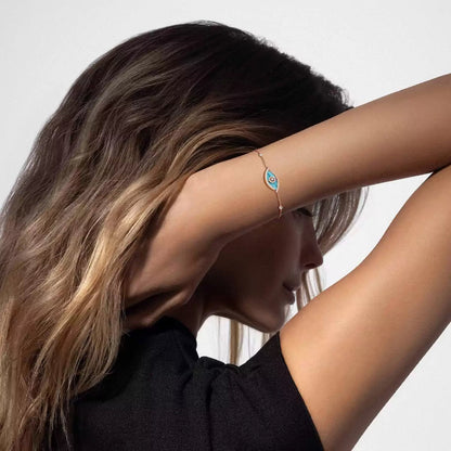 [Super Jewellery]Lucky Eye Diamond Bracelet