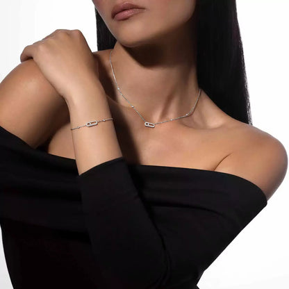[Super Jewellery]Move Uno Diamond Bracelet