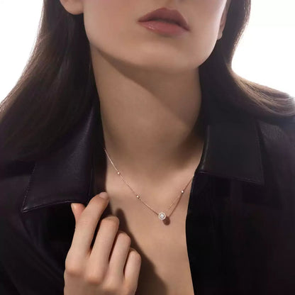[Super Jewellery]Diamond Necklace 0,20ct Brilliant Shape Joy