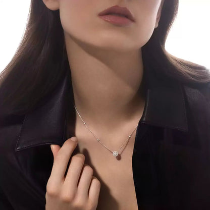 [Super Jewellery]Diamond Necklace 0,20ct Brilliant Shape Joy