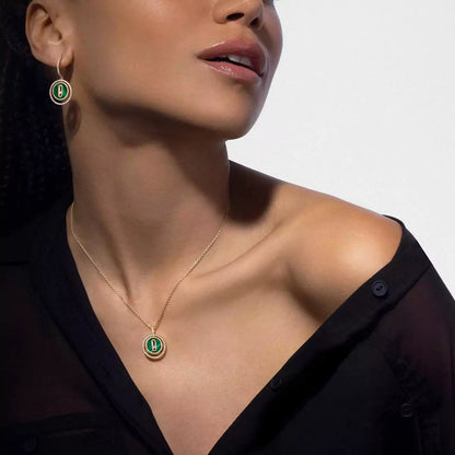 [Super Jewellery]Lucky Move Diamond Necklace in Rose Gold and White Mother-of-Pearl