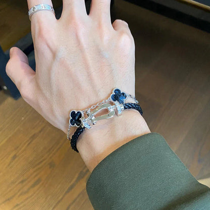 [Super Jewellery]CLOVER 5 MOTIF PIETERSITE BRACELET COLLECTION