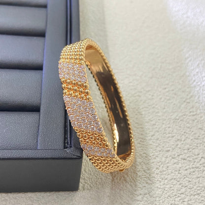 [Super Jewellery]  FIVE-ROW DIAMOND BRACELET