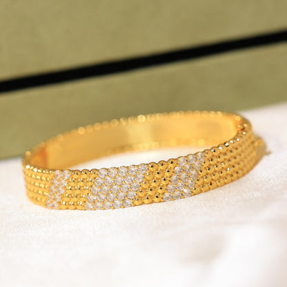 [Super Jewellery]  FIVE-ROW DIAMOND BRACELET