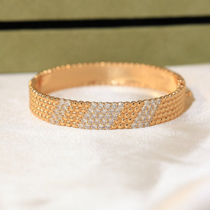 [Super Jewellery]  FIVE-ROW DIAMOND BRACELET