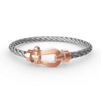 [Super Jewellery]FORCE LARGE HORSESHOE NO DIAMOND BRACELET ROSE GOLD