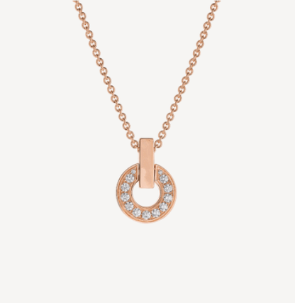 [Super]GARI NECKLACE PINK GOLD DIAMOND