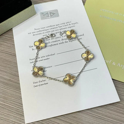 [Super Jewellery] CLOVER 5 MOTIF LASER BRACELET COLLECTION