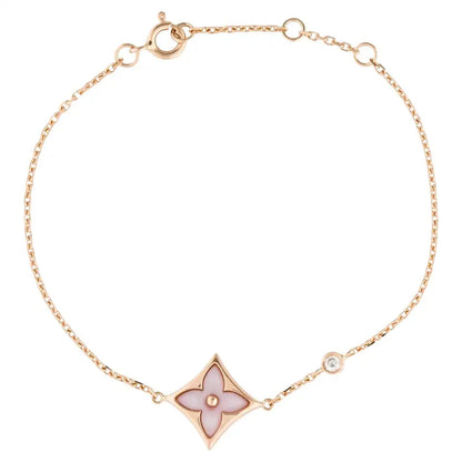 [Super Jewellery]STAR 1 DIAMOND PINK GOLD BRACELET