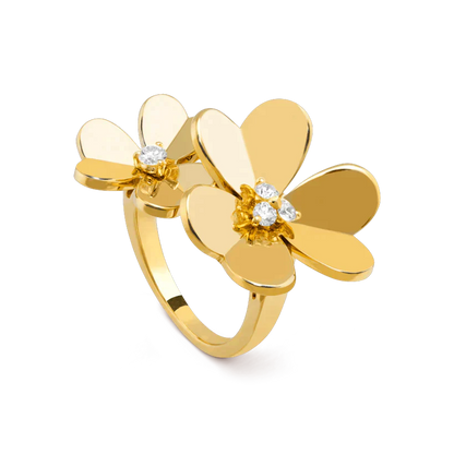 [Super Jewellery]CLOVER COMOS GOLD DIAMOND RING