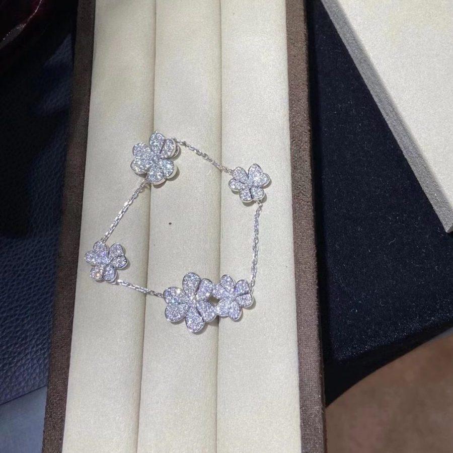 [Super Jewellery]FRIVOLE SILVER 5 FLOWERS BRACELET