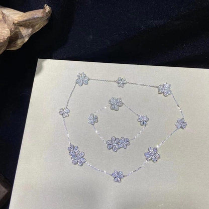 [Super Jewellery]FRIVOLE SILVER 5 FLOWERS BRACELET