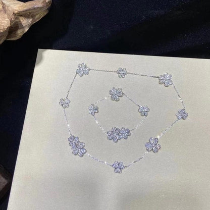 [Super Jewellery]FRIVOLE SILVER 5 FLOWERS BRACELET