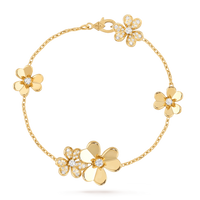 [Super Jewellery]FRIVOLE GOLD 5 FLOWERS BRACELET