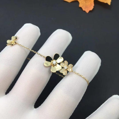 [Super Jewellery]FRIVOLE GOLD 5 FLOWERS BRACELET