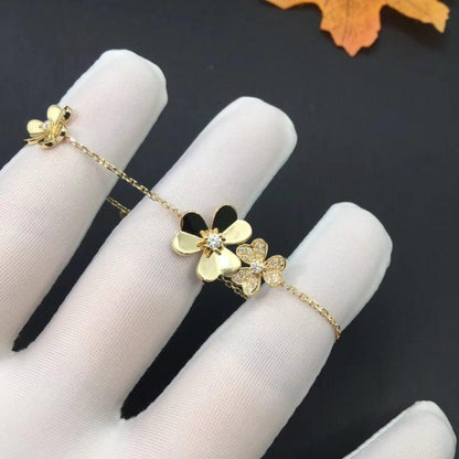 [Super Jewellery]FRIVOLE GOLD 5 FLOWERS BRACELET