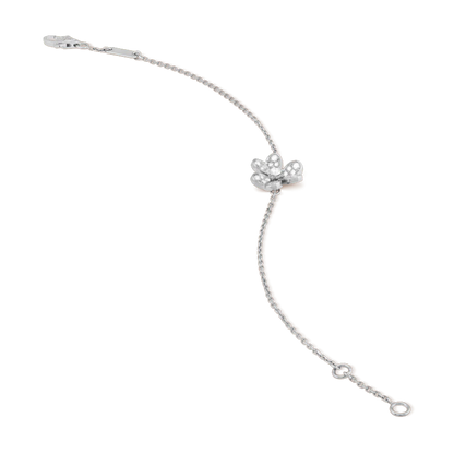 [Super Jewellery]FRIVOLE SILVER FLOWER DIAMOND BRACELET