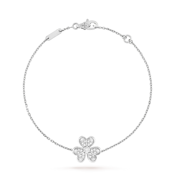[Super CiCi ]FRIVOLE SILVER FLOWER DIAMOND BRACELET