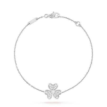 [Super Jewellery]FRIVOLE SILVER FLOWER DIAMOND BRACELET