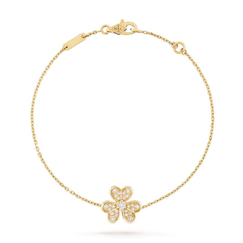 [Super Jewellery]FRIVOLE GOLD FLOWER DIAMOND BRACELET