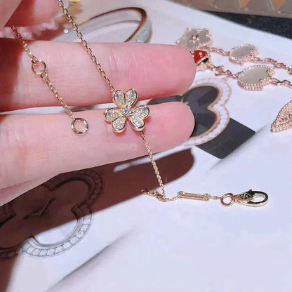 [Super Jewellery]FRIVOLE GOLD FLOWER DIAMOND BRACELET