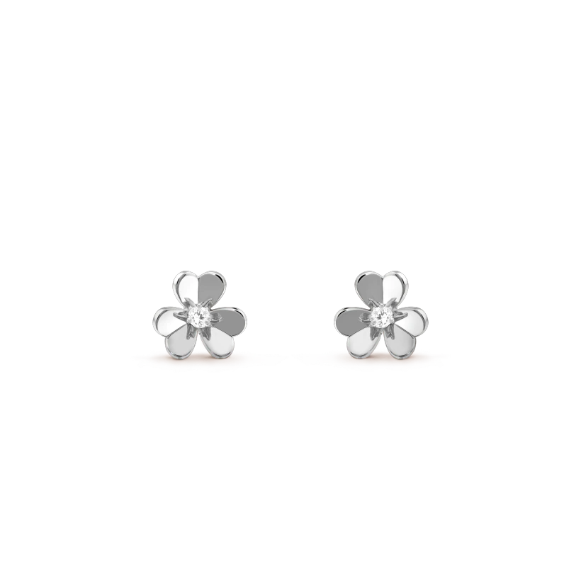 [Super Jewellery]FRIVOLE MINI SILVER FLOWER EARRINGS