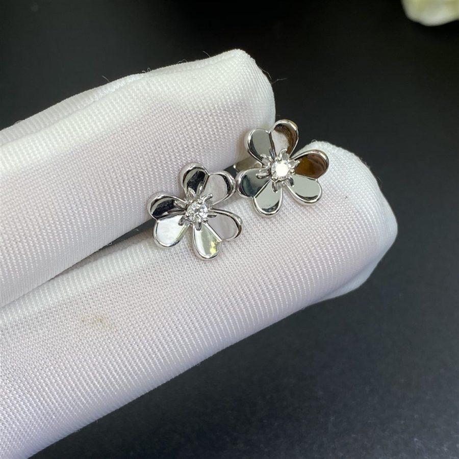 [Super Jewellery]FRIVOLE MINI SILVER FLOWER EARRINGS