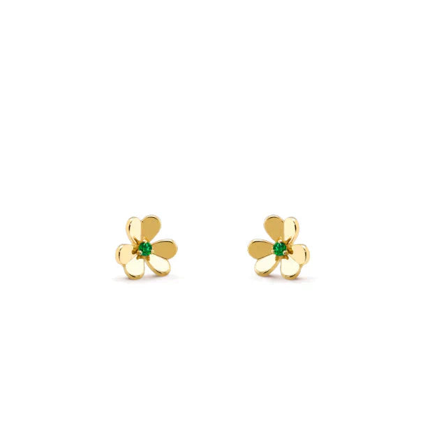 [Super Jewellery]FRIVOLE  FLOWER MALACHITE EARRINGS