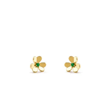 [Super CiCi ]FRIVOLE  FLOWER MALACHITE EARRINGS