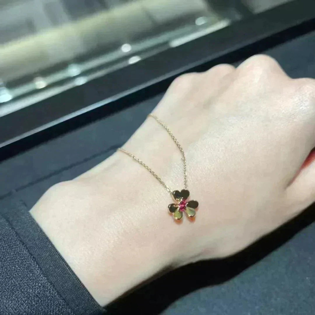 [Super Jewellery]FRIVOLE GOLD FLOWER NECKLACE